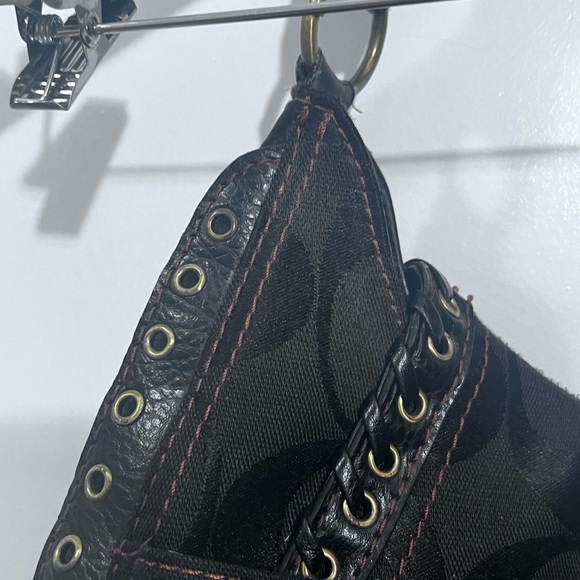 Coach limited edition brown Shoulder Bag with Decorative Metal Details - Picture 7 of 17